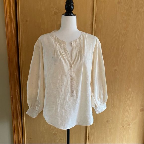 J. Crew • Open V-Neck Shirt in Donegal Flannel - Picture 2 of 13